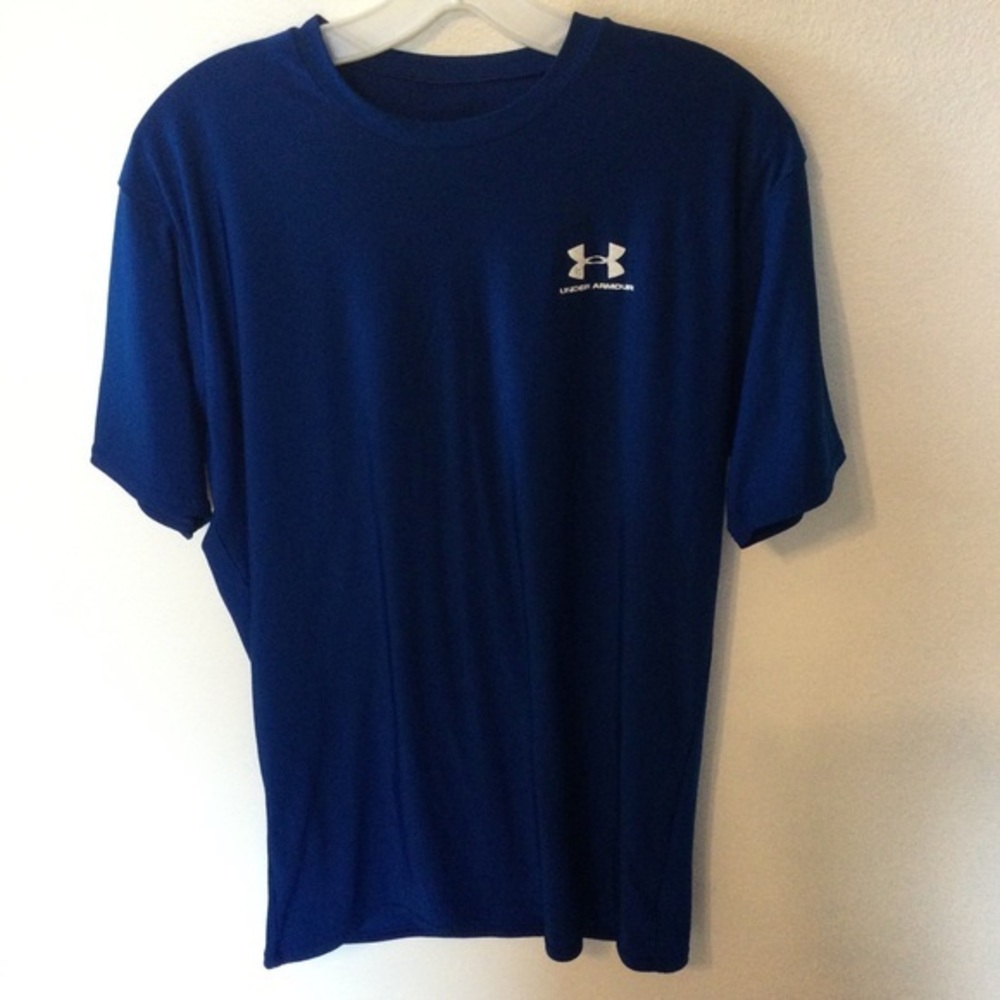 Under Armour Men's Blue Short Sleeve T-Shirt Size Large